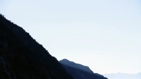 Polution From a Mountain View HD2600 Stock Footage 994648