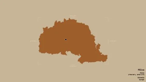 Polva - Estonia. Bounding box. Pattern 스톡 일러스트