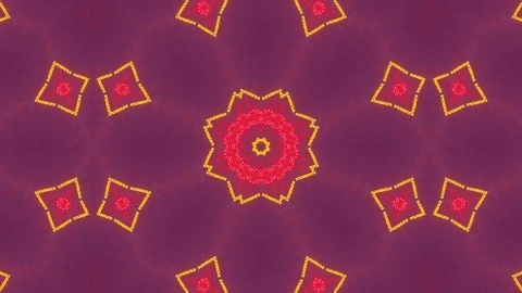 Poly Art Kaleidoscope 0066 randomize fractal abstract ornament look kaleidos Stock-Footage 123869425