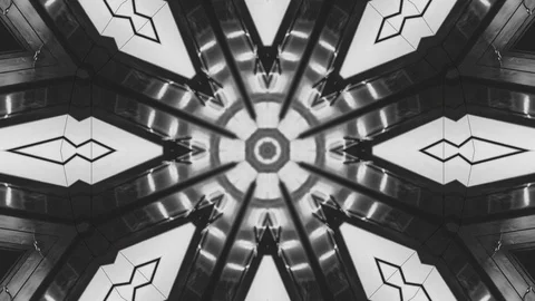 Poly Art Kaleidoscope Geometric Hypnotic Fractal background 00003 库存影片 123780867