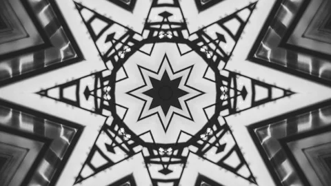 Poly Art Kaleidoscope Geometric Hypnotic Fractal background 00009 스톡 동영상 123785029