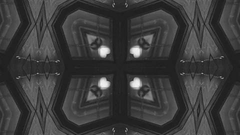 Poly Art Kaleidoscope Geometric Hypnotic Fractal background 00018 Stock Footage 123789797