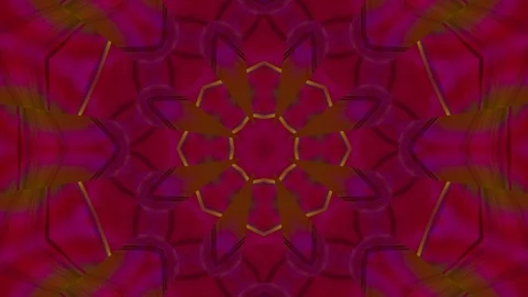 Poly Art Kaleidoscope Geometric Hypnotic Fractal background 00030 Stock Footage 123793307