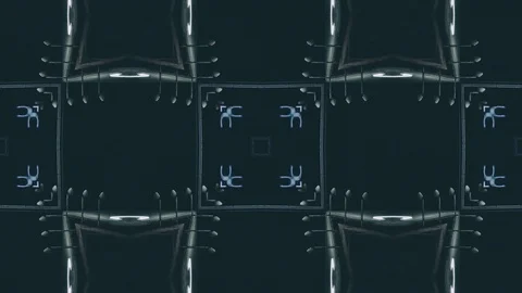 Poly Art Kaleidoscope Geometric Hypnotic Fractal background 00051 Stock Footage 123797208