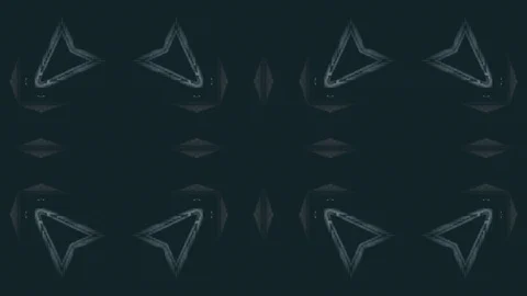 Poly Art Kaleidoscope Geometric Hypnotic Fractal background 00057 Stock Footage 123798434