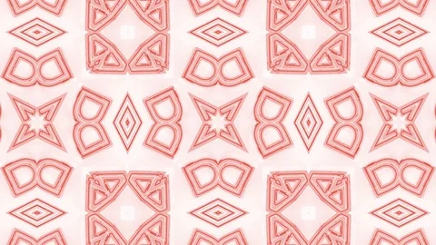 Poly Art Kaleidoscope Hypnotic Pattern Animation Footage Stock Footage 122204994