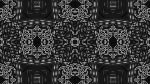 Poly Art Kaleidoscope Hypnotic Pattern Animation Footage Stock Footage 122225639