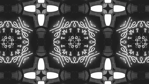 Poly Art Kaleidoscope Hypnotic Pattern Animation Footage Stock Footage 122225661