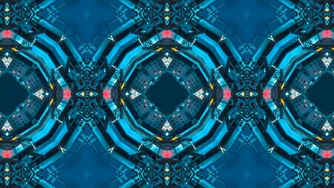 Poly Art Kaleidoscope Hypnotic Pattern Animation Footage Stock Footage 122225726