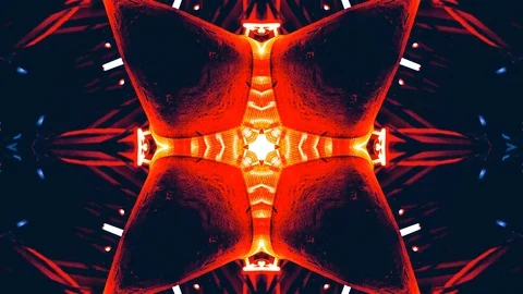 Poly Art Kaleidoscope Hypnotic Pattern Animation Footage Stock Footage 122226245