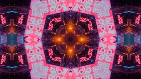 Poly Art Kaleidoscope Hypnotic Pattern Animation Footage Stock Footage 122226294
