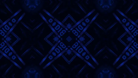 Poly Art Kaleidoscope Hypnotic Pattern Animation Footage Stock Footage 122332978