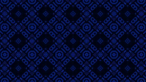 Poly Art Kaleidoscope Hypnotic Pattern Animation Footage Video stock 122332993