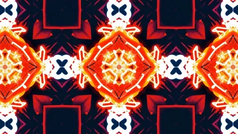 Poly Art Kaleidoscope Hypnotic Pattern Animation Footage Stock Footage 122333835