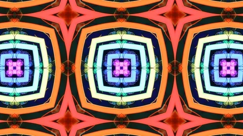 Poly Art Kaleidoscope Hypnotic Pattern Animation Footage Stock Footage 122334050