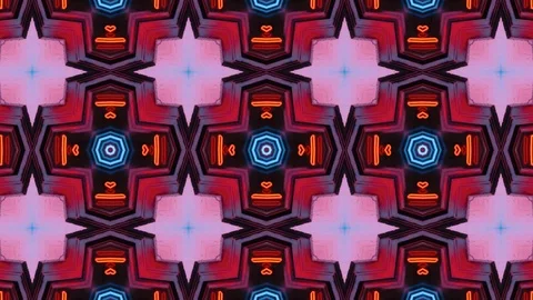 Poly Art Kaleidoscope Hypnotic Pattern Animation Footage Stock Footage 122334393