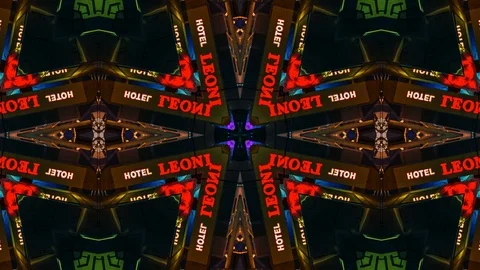 Poly Art Kaleidoscope Hypnotic Pattern Animation Footage Stock Footage 122334409