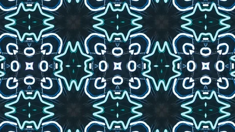 Poly Art Kaleidoscope Hypnotic Pattern Animation Footage Video stock 122334627