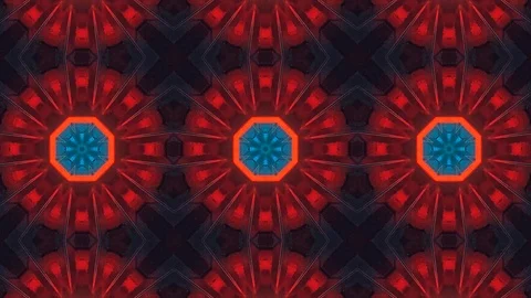 Poly Art Kaleidoscope Hypnotic Pattern Animation Footage Stock Footage 122335424