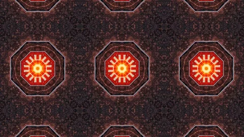 Poly Art Kaleidoscope Hypnotic Pattern Animation Footage Stock Footage 122335523