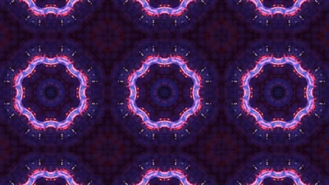 Poly Art Kaleidoscope Hypnotic Pattern Animation Footage Video stock 122335695