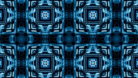 Poly Art Kaleidoscope Hypnotic Pattern Animation Footage Video stock 122335819