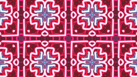 Poly Art Kaleidoscope Hypnotic Pattern Animation Footage Stock Footage 122335836