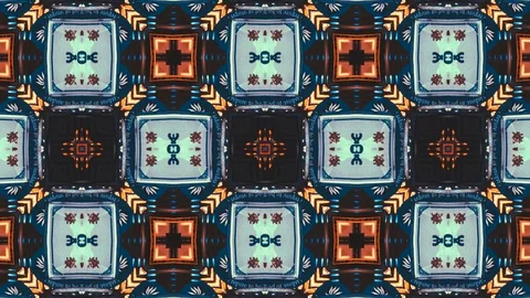 Poly Art Kaleidoscope Hypnotic Pattern Animation Footage Stock Footage 122335934