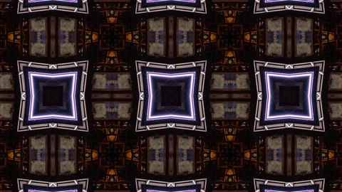 Poly Art Kaleidoscope Hypnotic Pattern Animation Footage Stock Footage 122336018