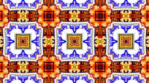 Poly Art Kaleidoscope Hypnotic Pattern Animation Footage Stock Footage 122336148