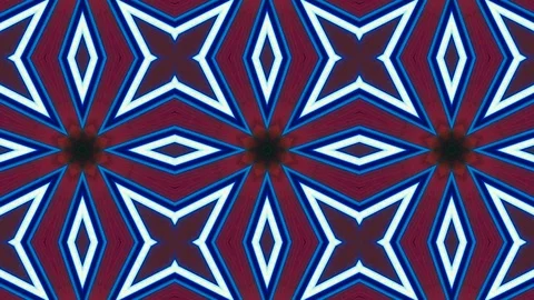Poly Art Kaleidoscope Hypnotic Pattern Animation Footage Stock Footage 122336502