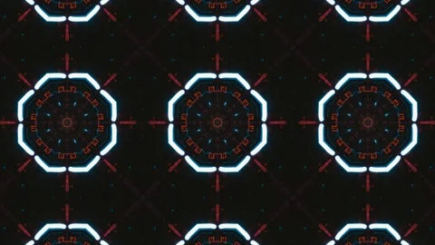 Poly Art Kaleidoscope Hypnotic Pattern Animation Footage Stock Footage 122336685