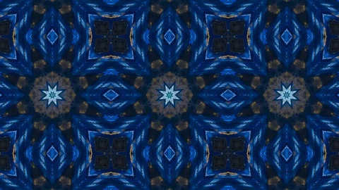 Poly Art Kaleidoscope Hypnotic Pattern Animation Footage Stock Footage 122336843