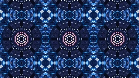 Poly Art Kaleidoscope Hypnotic Pattern Animation Footage Stock Footage 122336895