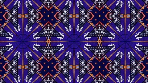Poly Art Kaleidoscope Hypnotic Pattern Animation Footage Video stock 122337235
