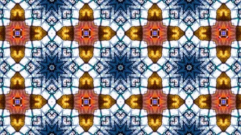 Poly Art Kaleidoscope Hypnotic Pattern Animation Footage Stock Footage 122337311