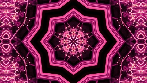 Poly Art Kaleidoscope Hypnotic Pattern Animation Footage Stock Footage 122337947