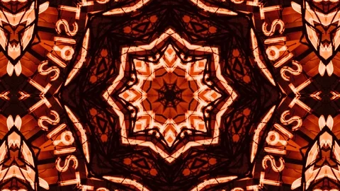 Poly Art Kaleidoscope Hypnotic Pattern Animation Footage Stock Footage 122337987