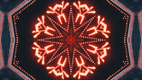 Poly Art Kaleidoscope Hypnotic Pattern Animation Footage Stock Footage 122338349