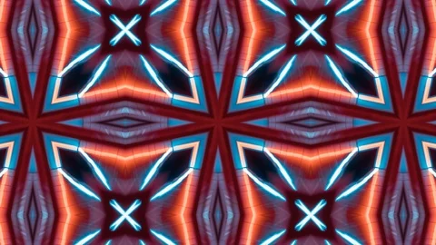 Poly Art Kaleidoscope Hypnotic Pattern Animation Footage Stock Footage 122338886
