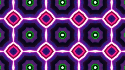 Poly Art Kaleidoscope Hypnotic Pattern Animation Footage Video stock 122339232