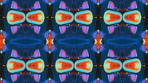 Poly Art Kaleidoscope Hypnotic Pattern Animation Footage Stock Footage 122339450