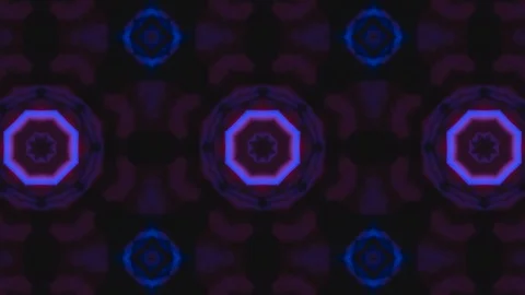 Poly Art Kaleidoscope Hypnotic Pattern Animation Footage Stock Footage 122340094