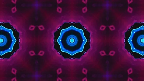 Poly Art Kaleidoscope Hypnotic Pattern Animation Footage Stock Footage 122340225