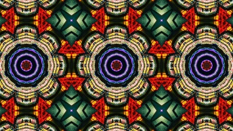 Poly Art Kaleidoscope Hypnotic Pattern Animation Footage Stock Footage 122340276