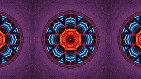 Poly Art Kaleidoscope Hypnotic Pattern Animation Footage Stock Footage 122340401
