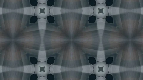 Poly Art Kaleidoscope Hypnotic Pattern Animation Footage Video stock 122340766
