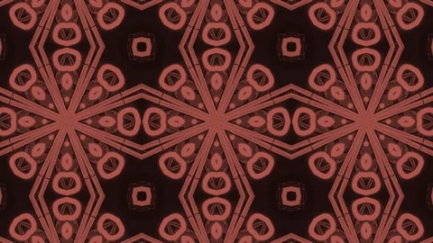 Poly Art Kaleidoscope Hypnotic Pattern Animation Footage Video stock 122340852