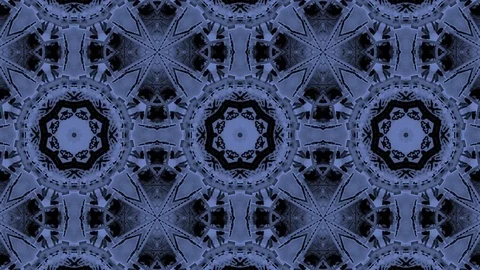Poly Art Kaleidoscope Hypnotic Pattern Animation Footage Video stock 122341029