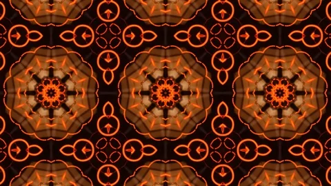 Poly Art Kaleidoscope Hypnotic Pattern Animation Footage Stock Footage 122341534